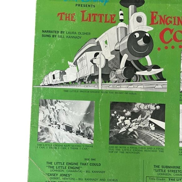 RARE WALT DISNEY THE LITTLE ENGINE THAT COULD + 2 STORIES VINTAGE VINYL RECORD - Picture 6 of 7